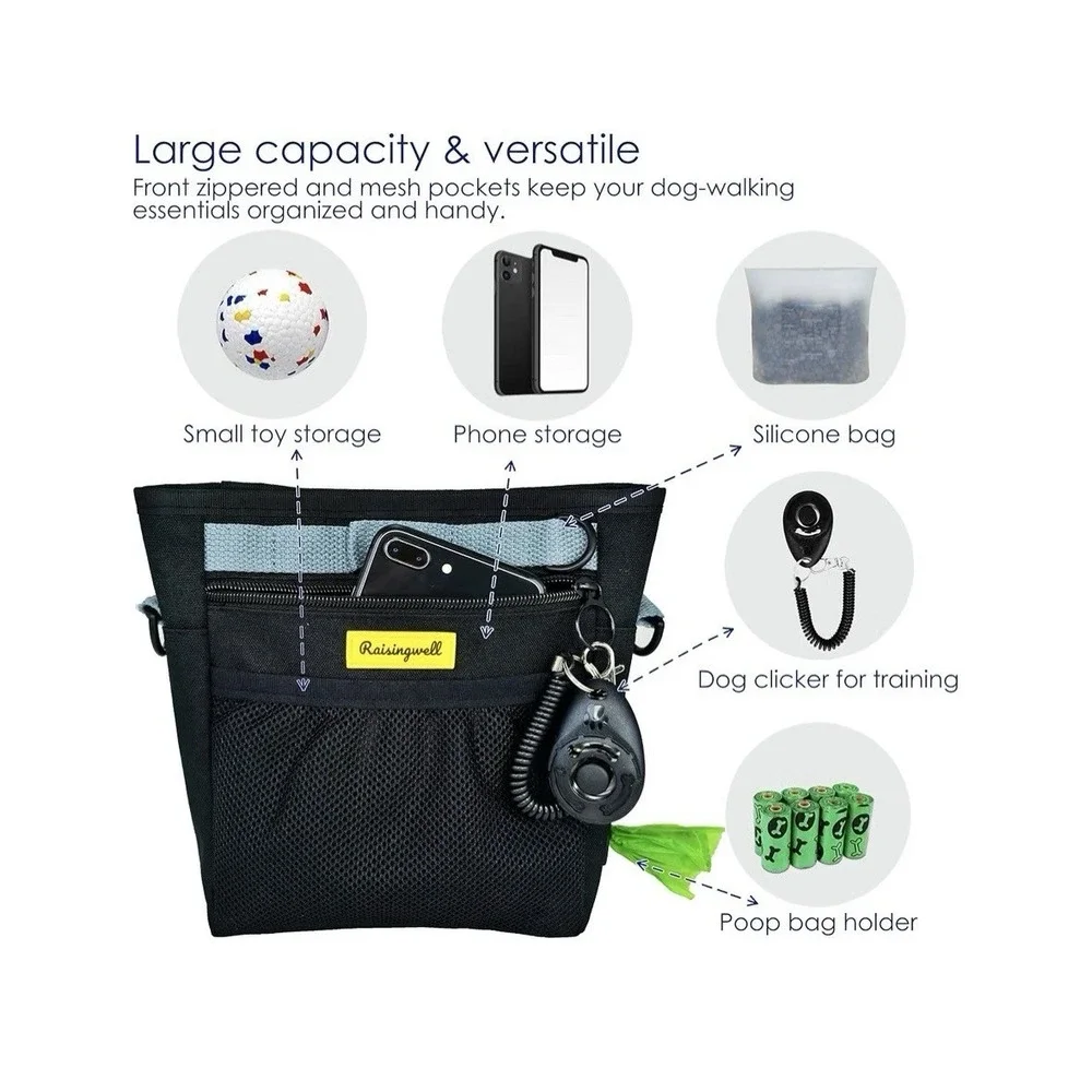 Raisingwell Dog Treat Pouch with Magnetic Closure